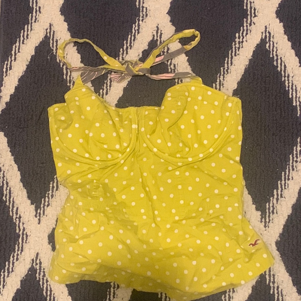 Yellow Hollister halter